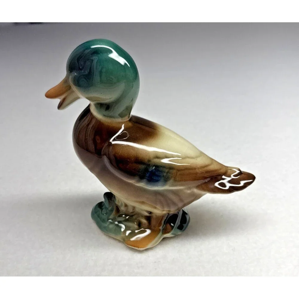 Royal Copley Mallard Duck Figurine Standing Ceramic Bird 6